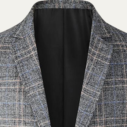 Slim Fit Checked Blazer for Men