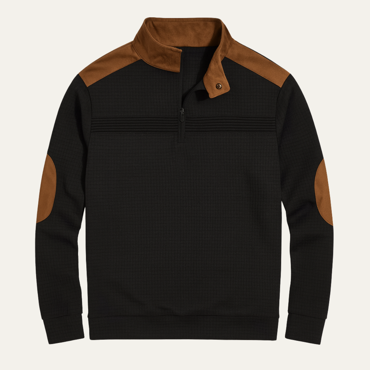 Classic Men's Vintage Zipper Neck Sweater - Nocini