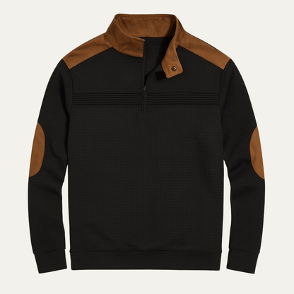 Classic Men's Vintage Zipper Neck Sweater - Nocini