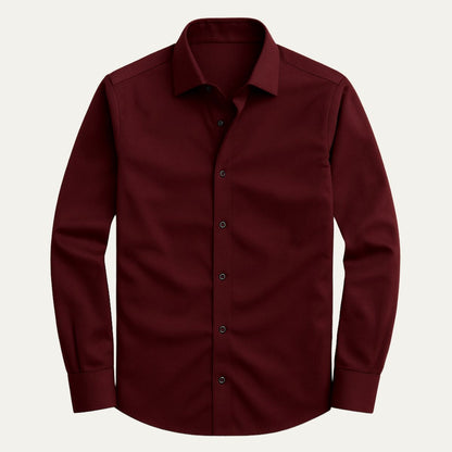 Luxury Silk Blend Men's Dress Shirt