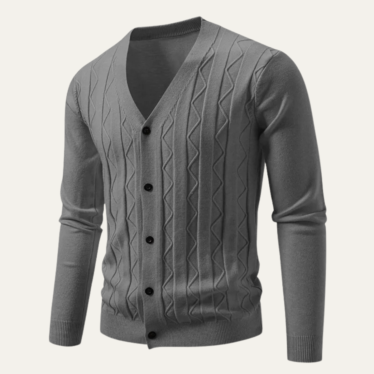 Slim Fit Mens Knitted Cardigan Sweater