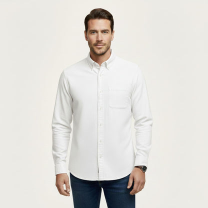 Relaxed Fit Blue Jeans Shirt for Men