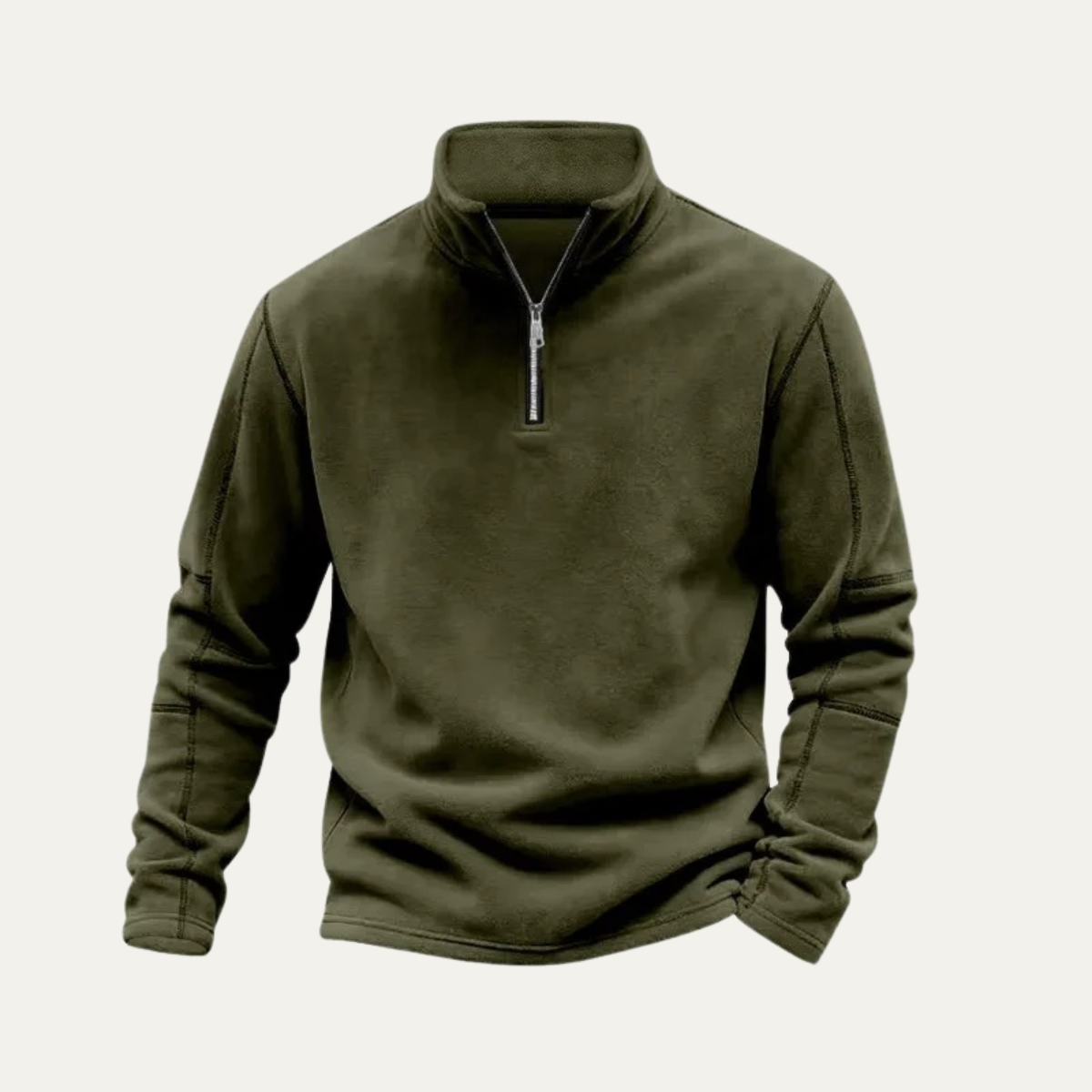 Thermal Mens Quarter Zip Fleece Jacket