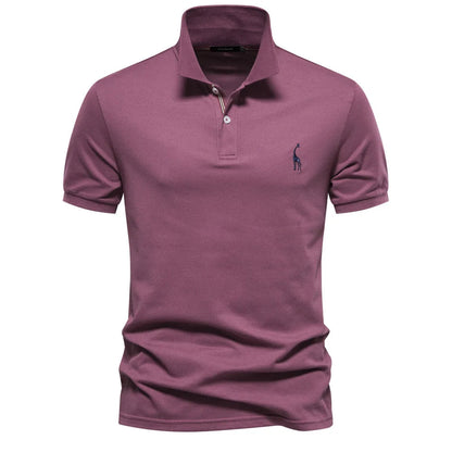 Premium Cotton Polo with Deer Design