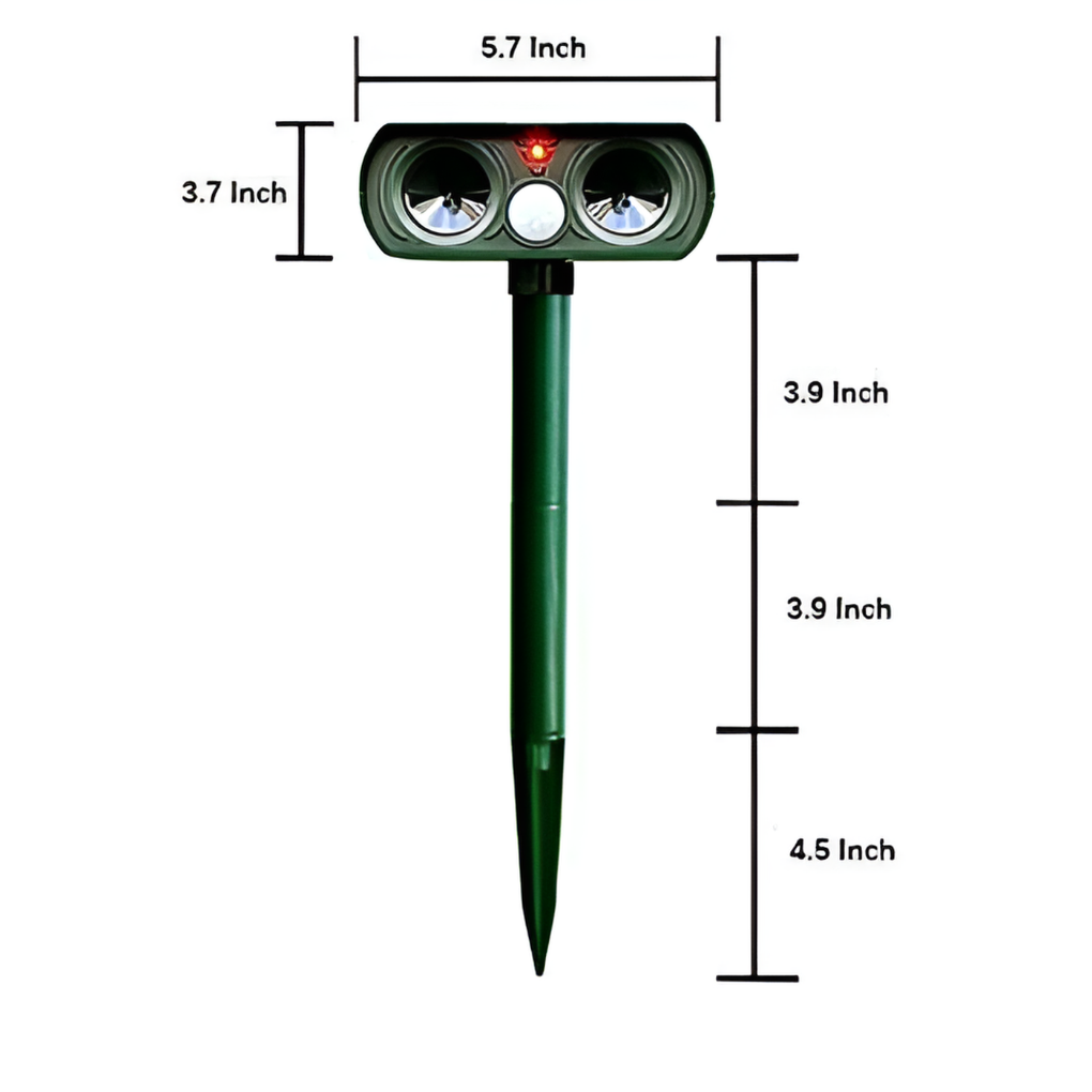 Outdoor Motion Sensor Animal Repellent Device