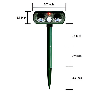 Outdoor Motion Sensor Animal Repellent Device