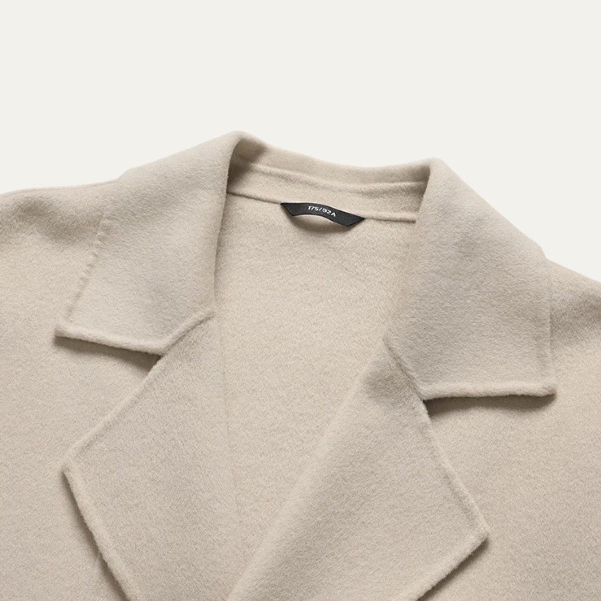 Classic Men's Wool Double Breasted Navy Pea Coat