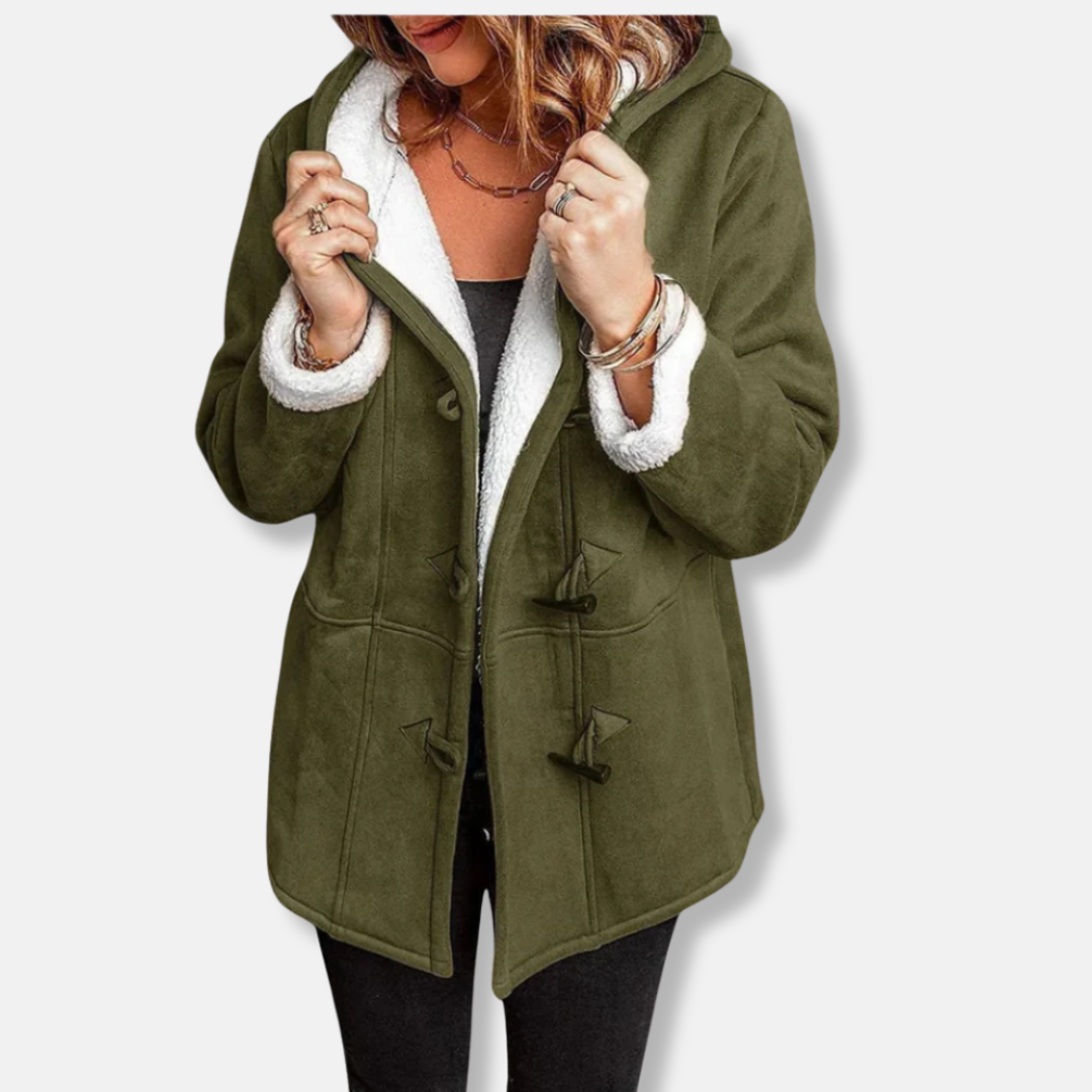 Soft Hooded Winter Duffle Coat
