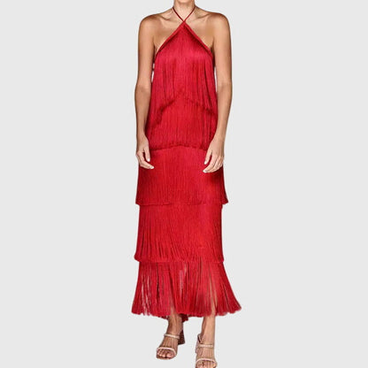Fringed Fashionable Mini Dress