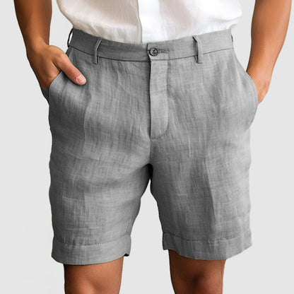 Relaxed Fit Summer Linen Shorts
