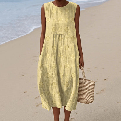 Summer Floral Midi Dress for Women - Nocini