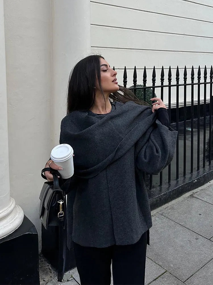 Classic Wool Cape Coat