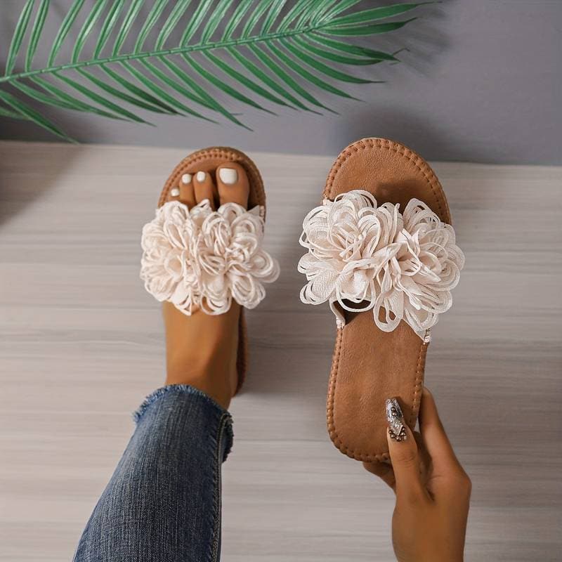 Comfortable Flat Women's Floral Sandals