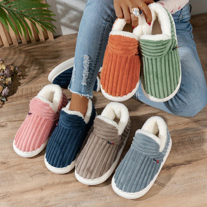 Warm Cozy Women's Slipper Shoes with Grip Soles