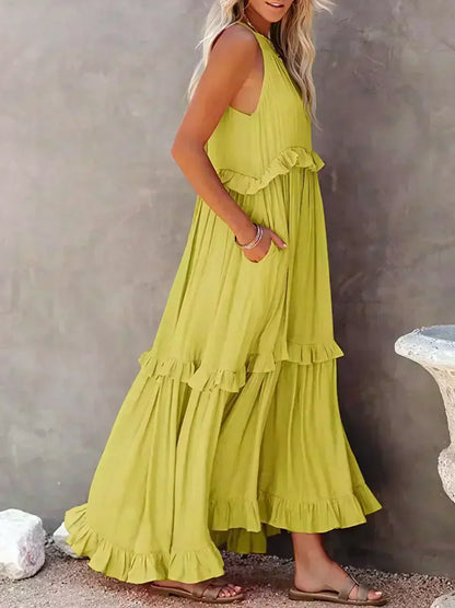 Chic Ruffle Strapless Summer Dress