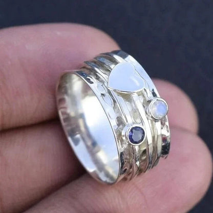 Unique Love Heart Shaped Ring