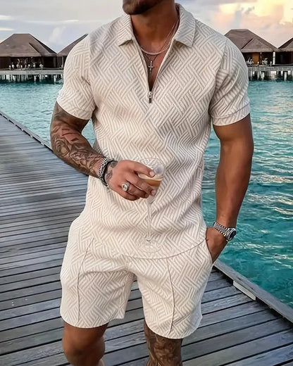 Relaxed Fit Hooded Summer Jogger Suit