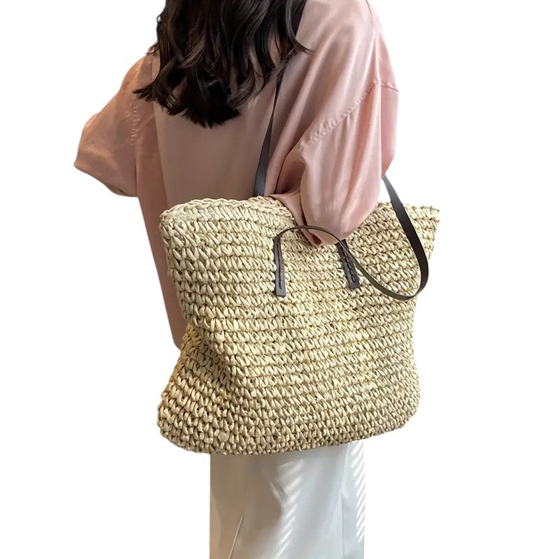 Practical Woven Shopping Bag for Daily Use