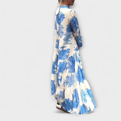 Elegant Flower Long Evening Dress for Women