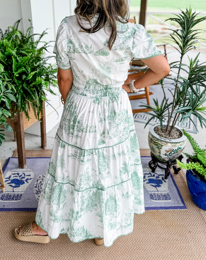 Vintage Floral Long Maxi Dress
