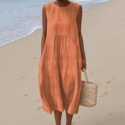 Summer Floral Midi Dress for Women
