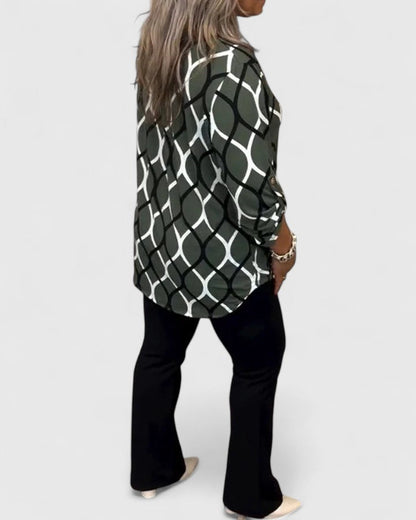 Elegant Women's Dress Shirt for Work and Night Out