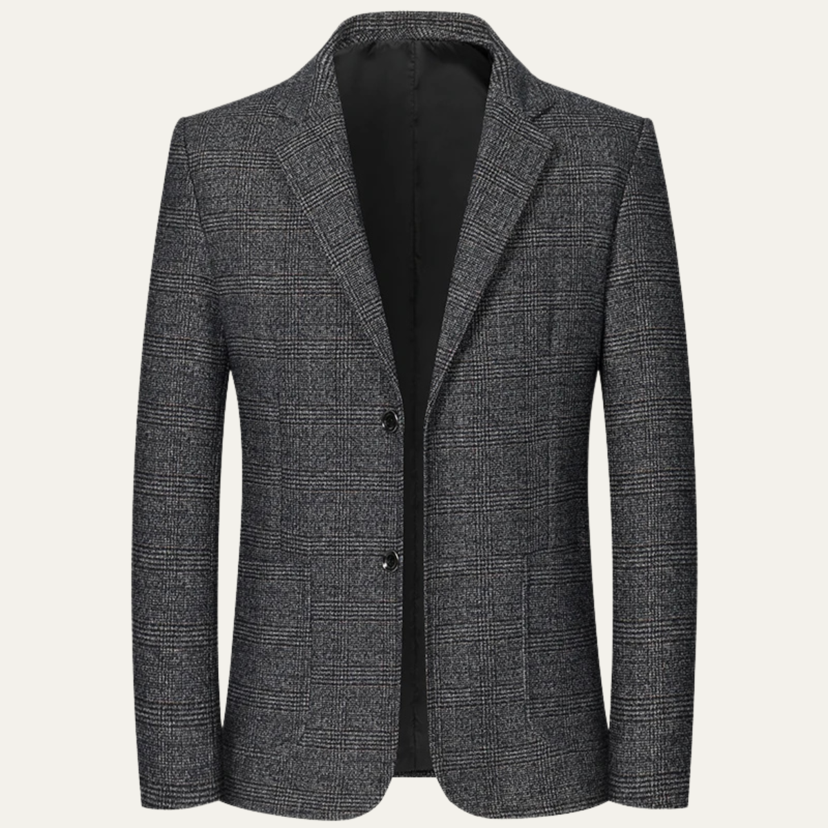 Classic Mens Plaid Pattern Blazer Jacket