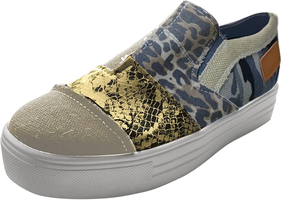 Fashionable Blue Slip On Shoes for Women