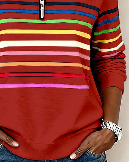 Classic Fit Women's Ribbed Sweatshirt