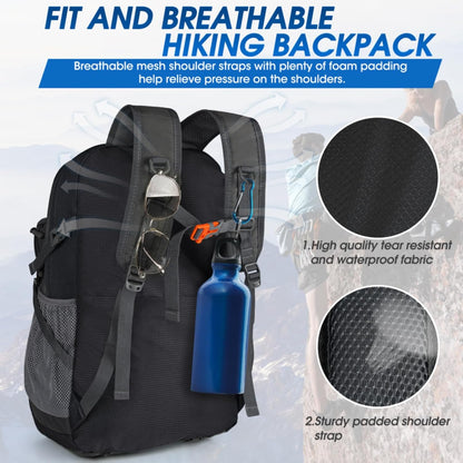 Compact 40L Water Resistant Hiking Backpack