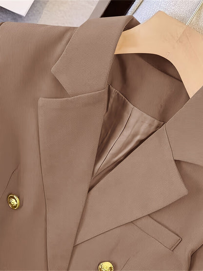 Professional Fit Women's Blazer with Gold Buttons