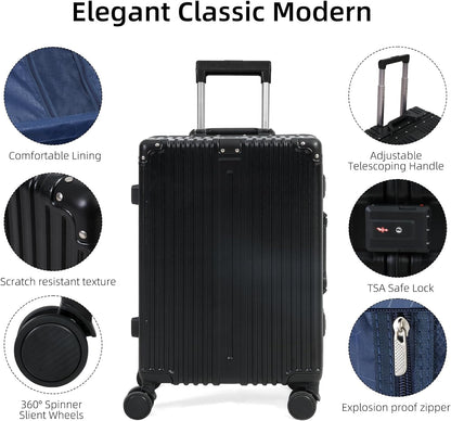 Durable Lightweight Suitcase with TSA Lock & Smooth Wheels