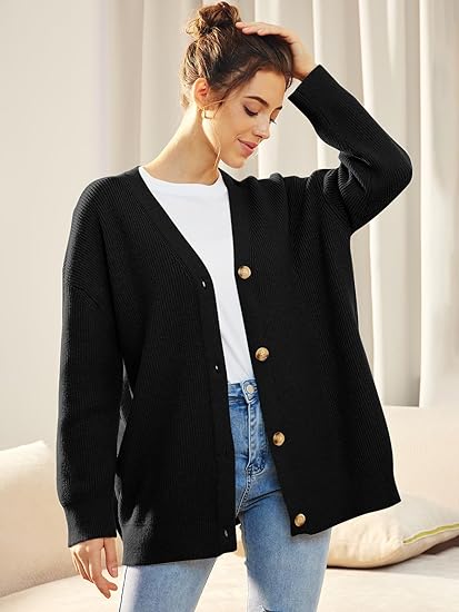 Soft Knit Button Front Sweater