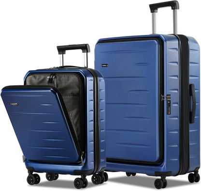 Durable Hardside Rolling Carry On with Pocket & Lock