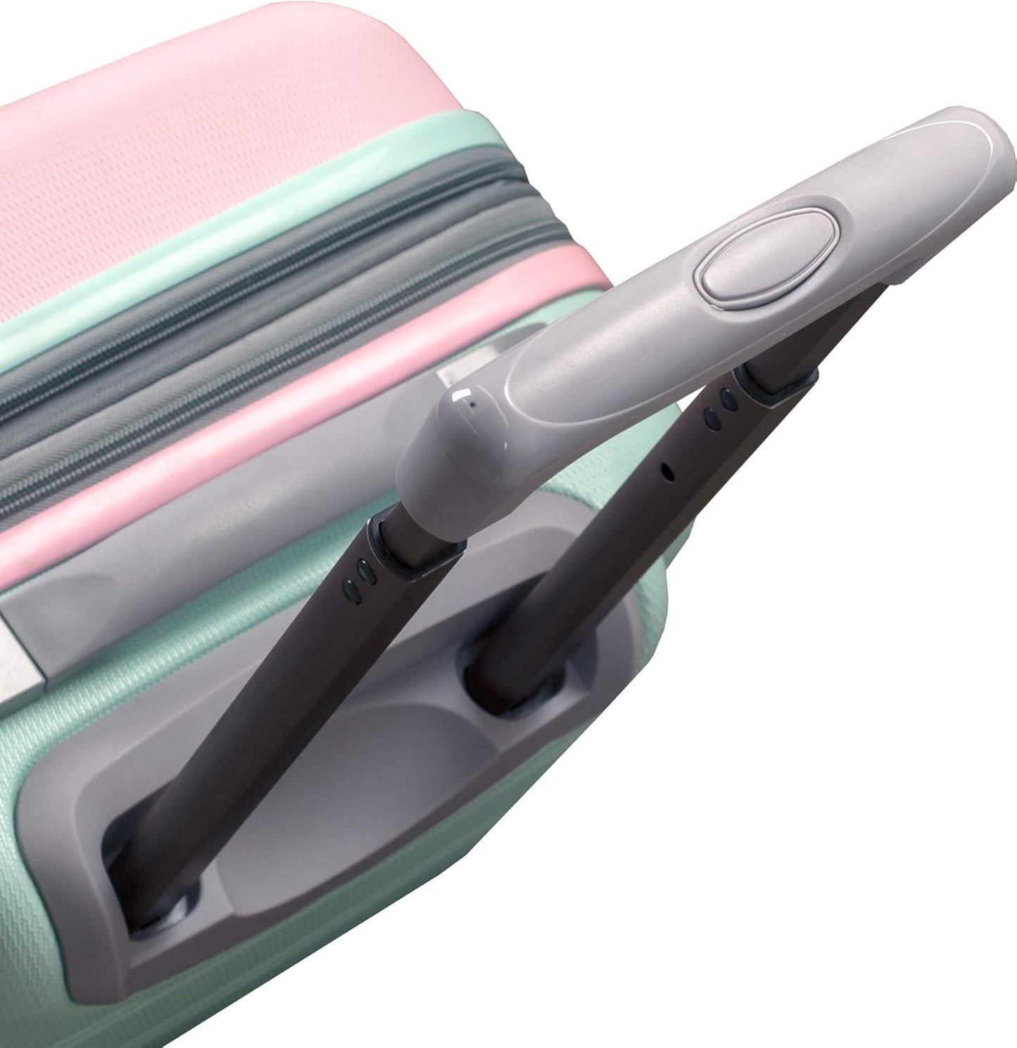 Compact Pink Hardside Carry-On with Dual Spinner Wheels