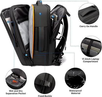 Spacious Water Resistant Travel Bag with Laptop Pocket