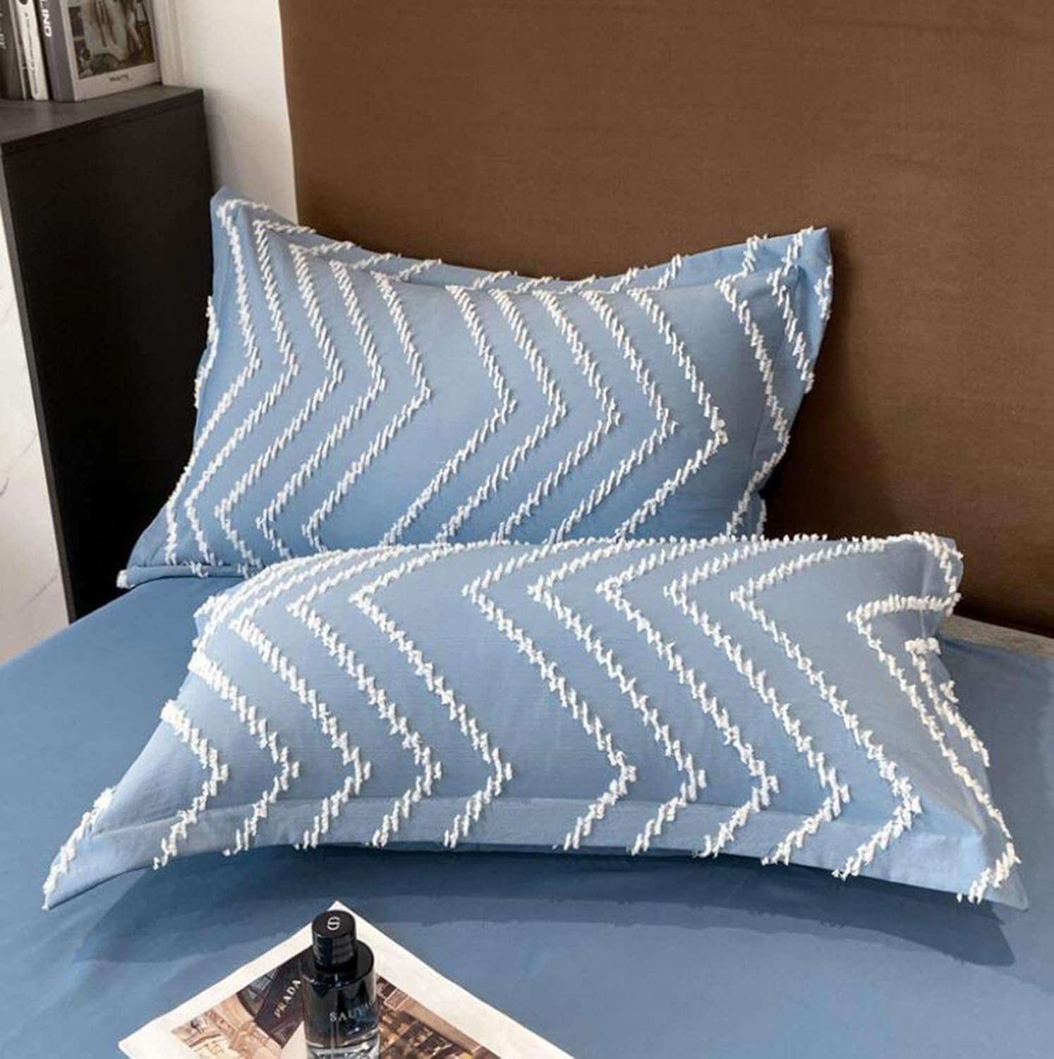 Contemporary Tufted Cotton Bedding Set
