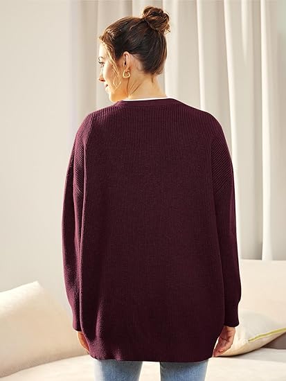 Large Open Front Cardigan with Button Fastening