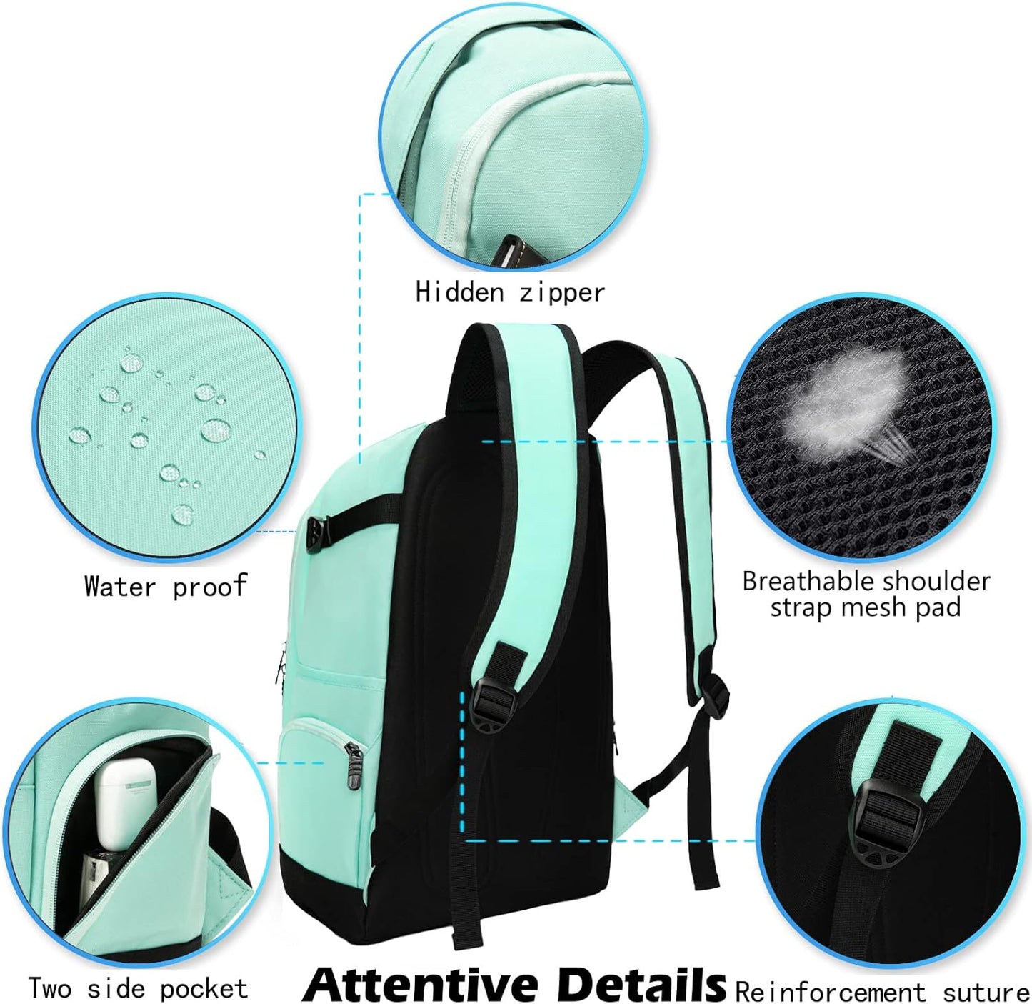 Compact 15.6 Laptop Bag with Multiple Compartments