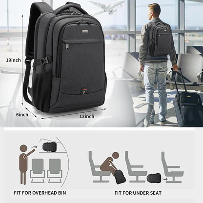 Durable Commuter Laptop Bag with USB Charger & Pockets