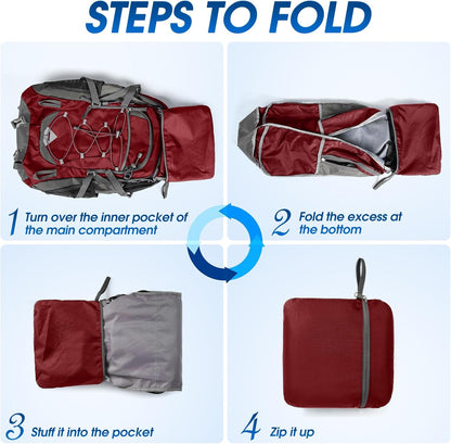 Compact 40L Water Resistant Hiking Backpack