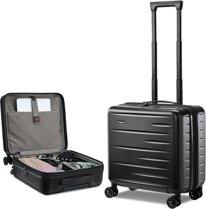 Durable Hardside Rolling Carry On with Pocket & Lock