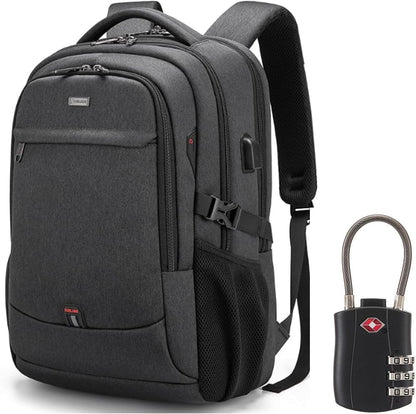 Durable Commuter Laptop Bag with USB Charger & Pockets - Pexav