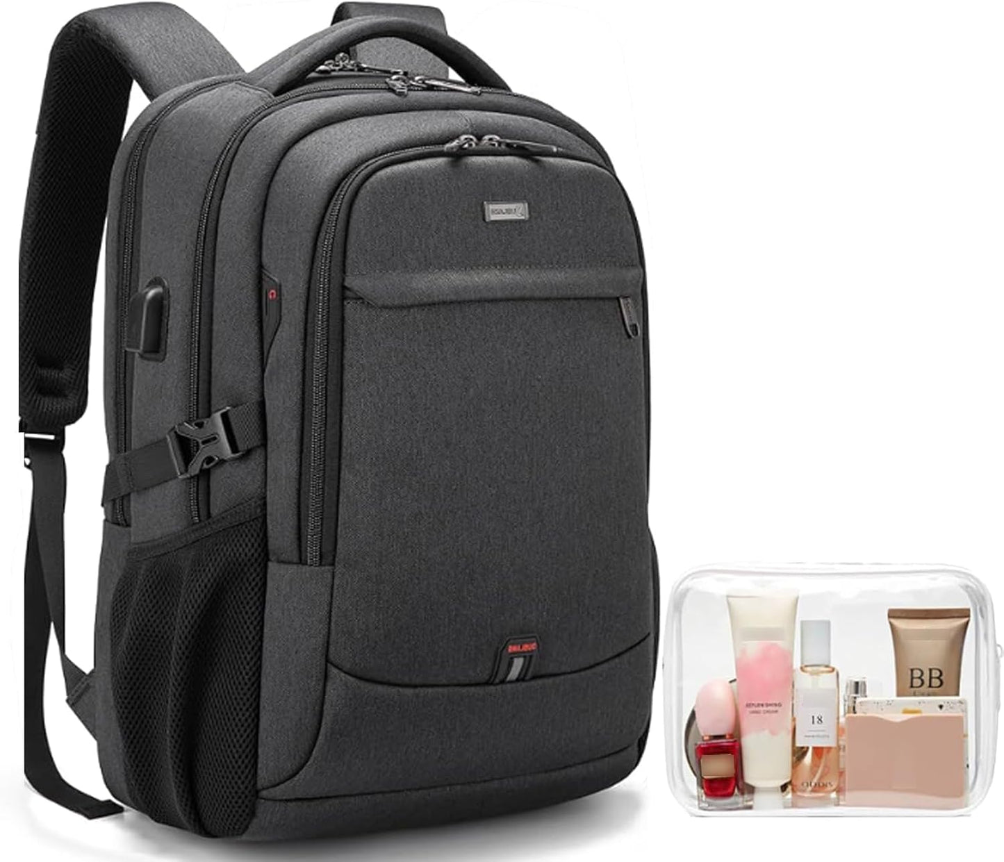 Durable Commuter Laptop Bag with USB Charger & Pockets