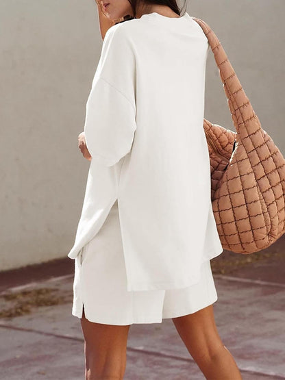 Elegant High Slit Party Suit