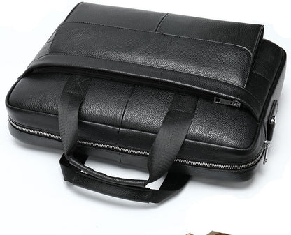 Luxury Leather 15 Executive Laptop Bag with Pockets
