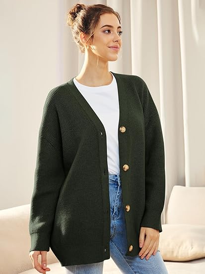 Soft Knit Button Front Sweater