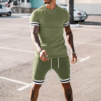 Men's Athletic Set - Moisture Wicking Tee & Shorts - Nocini