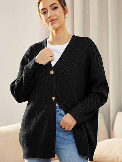 Soft Knit Button Front Sweater