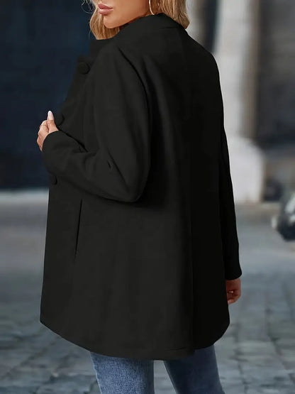 Ladies Warm Winter Parka with Fall Pattern